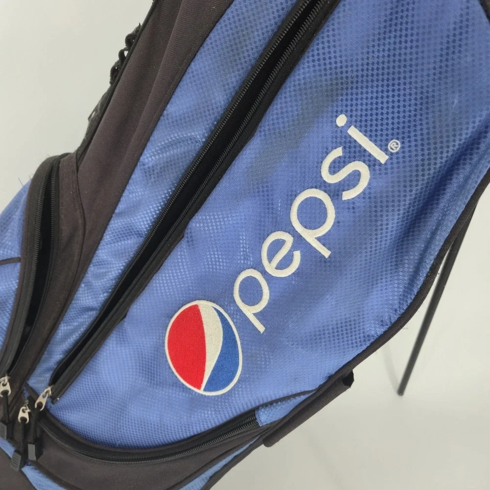Pepsi Golf Stand Bag Blue Black Carry Bag Soda Logo Promo 34